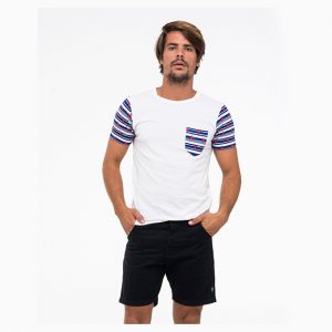 Men Walkshorts Jorgen Flower Skull BK