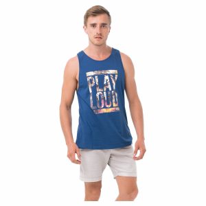 Men Singlet Cotton Roar Loud