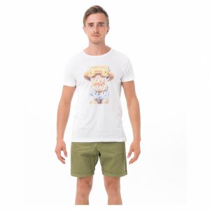 Men T-shirt S/S Cotton Avocaboo WH