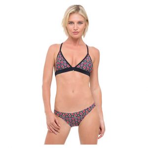 Women Swimwear Cheeky Bikini Flower Skull