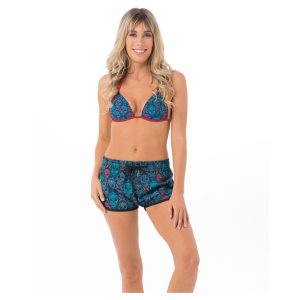 Women Swimwear Mould Cup Bra Skullnament