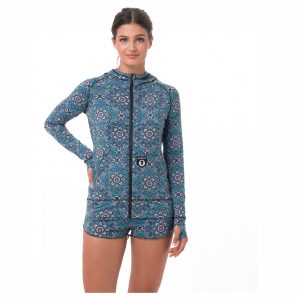 Women Cali Hooded Microfiber Pastel Mandala