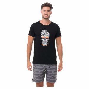 Men T-shirt S/S  Cotton Sunset Grin