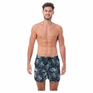 Men Boardshort Elastic Waist Etnic Octo