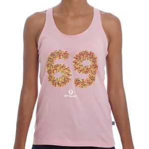 Women Cotton Singlet Sara 69 Candy Pink