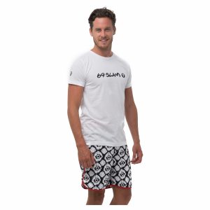 Men Rash Tee Plain White