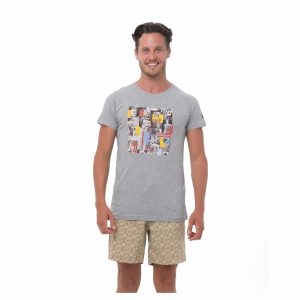 Men T-shirt S/S Be Different Cotton Skullage GY