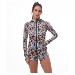 Women Cali Hooded Microfiber Skullpture