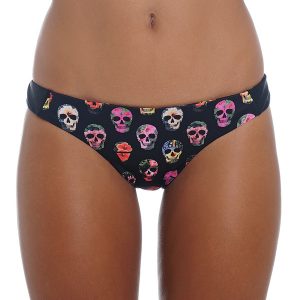 Women Swimwear Lucie Bikini Hibiscus Scull Black