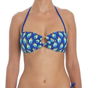 Women Swimwear Bandeau Bra Triumph Blue