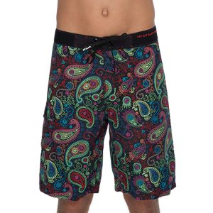 Men Boardshort Long Length Cashmere Black