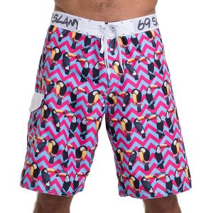 Men Boardshort Long Length Toucan
